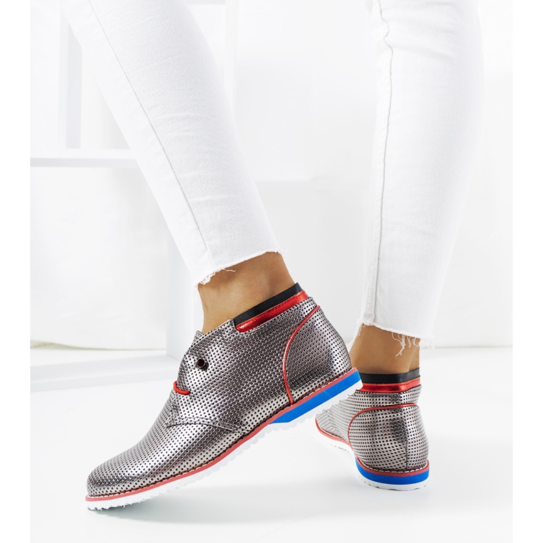 BM Pantofi clasici de jazz argintii JFL654-2 2