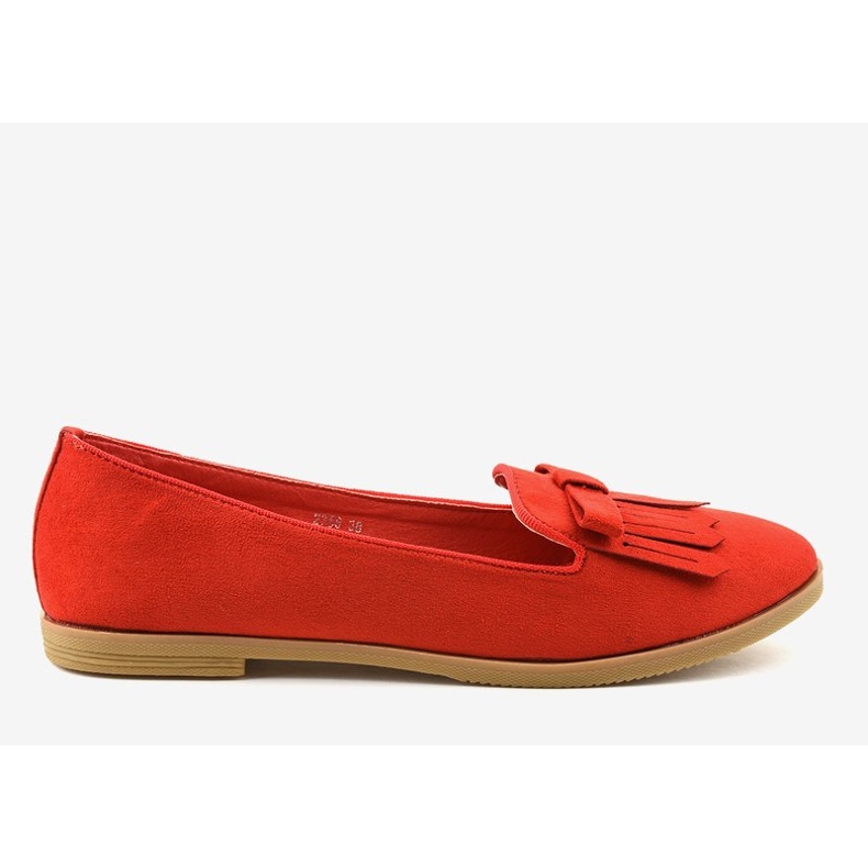 Mocasini din piele ecologică Red Lordsy 2358 roșu 1