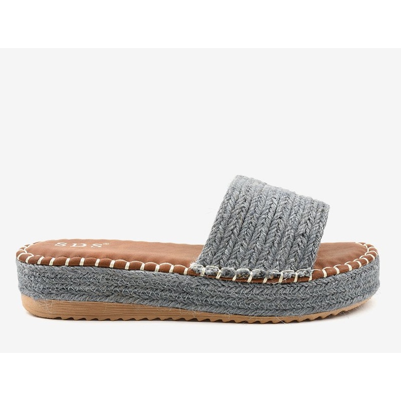 Papuci albastru espadrile 7970-PL gri 1