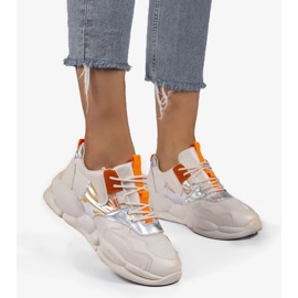 Pantofi sport A88-65 bej maro 1