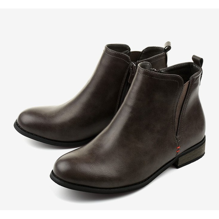 Ghete izolate gri, cu fermoar Simplegleam 1