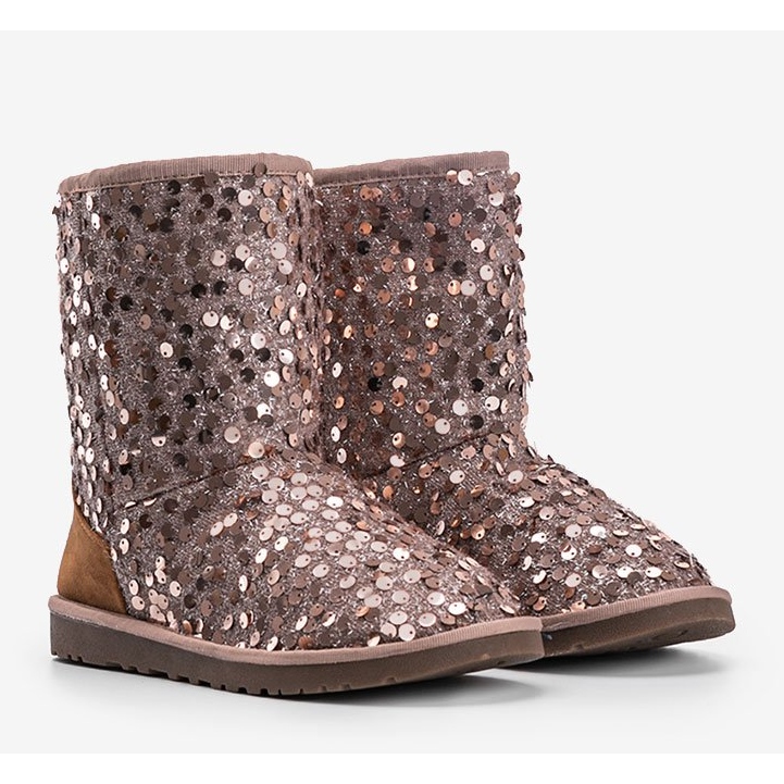 Cizme izolate bej emu Stouteyes maro 1