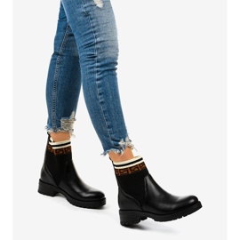 Cizme negre cu șosete Mangtoris negru 1