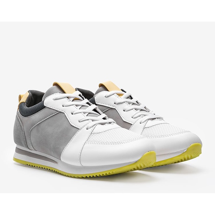 Pantofi sport Elaine din piele ecologică albă 1