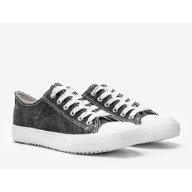 Adidași negri strălucitori Cora negru 1