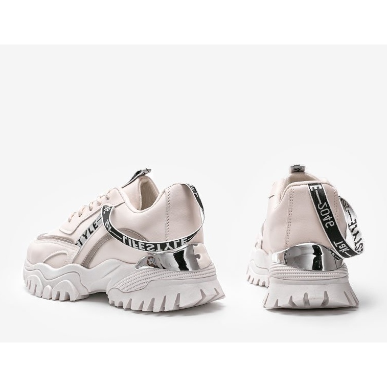 Adidași bej cu talpă groasă Claudia 1 Adidași bej cu talpă groasă Claudia 1