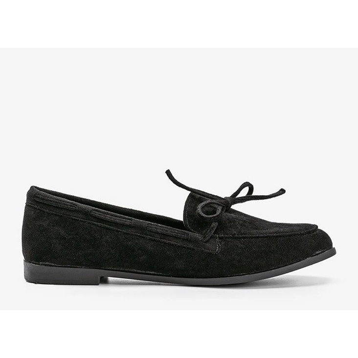 Mocasini negri din piele ecologică Kierra negru 1