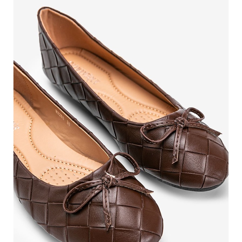 Balerine împletite maro Kaiden 1