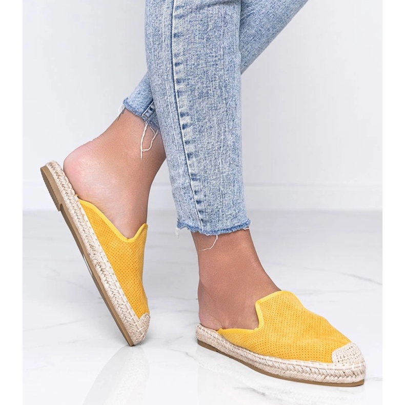 Flip-flops galbene cu front Kinshasa încorporat 1