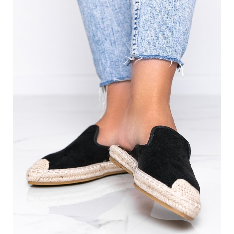 Flip-flops negre cu un front închis Kinshasa negru 1