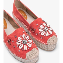 Espadrile portocalii pe talpa groasă a doamnei Nicki portocale 1