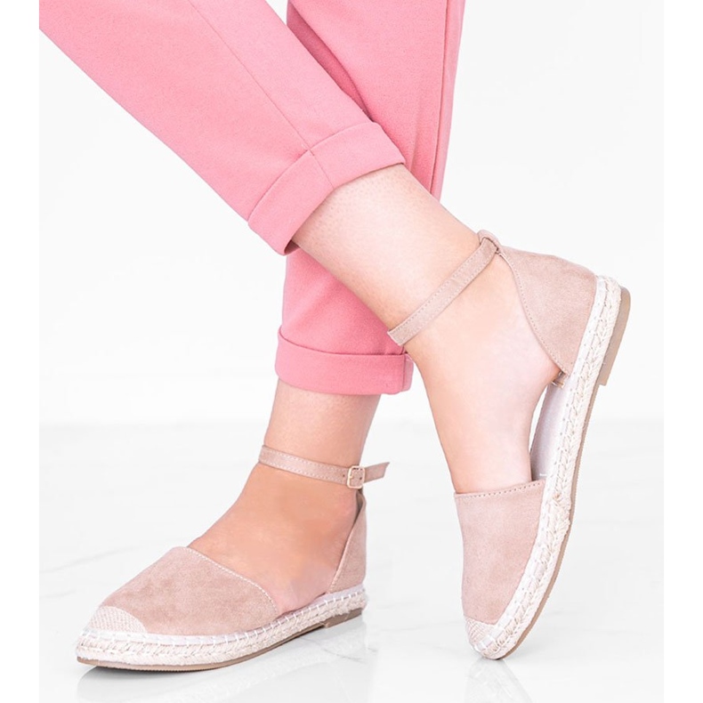 Sandale cu espadrile bej Chloe Star 1