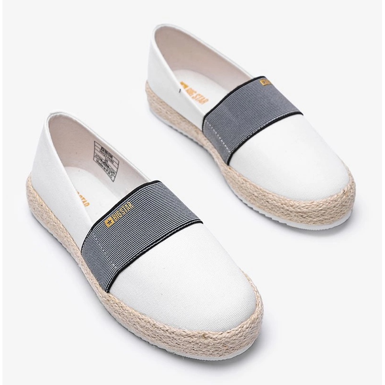 Espadrile albe pentru femei de la Big Star BeShi 1