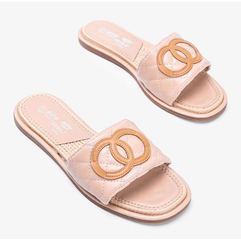 Papuci bej pentru femei Ypsy 1