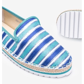 Espadrile cu dungi albastre Ottawa albastru 1