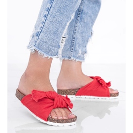 Sandale roșii pe talpa de plută Martenn roșu 1 Sandale roșii pe talpa de plută Martenn roșu 1