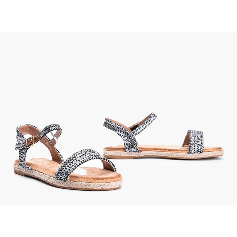 Sandale de dama negre și argintii de la Baleria negru 1