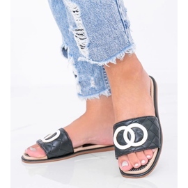 Papuci Ypsy de culoare neagră negru 1