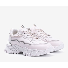 Adidași bej cu talpă groasă Desiare 1 Adidași bej cu talpă groasă Desiare 1