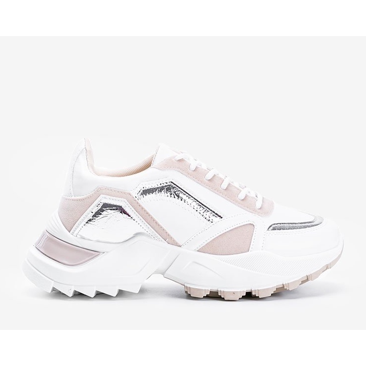 Adidași bej Gordani cu inserții metalice 1