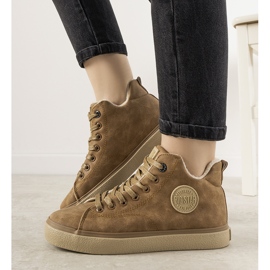 Big Star Adidași Giulia de damă cu izolație maro maro 1