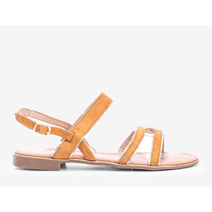 Sandale dama rosina bej galben 1