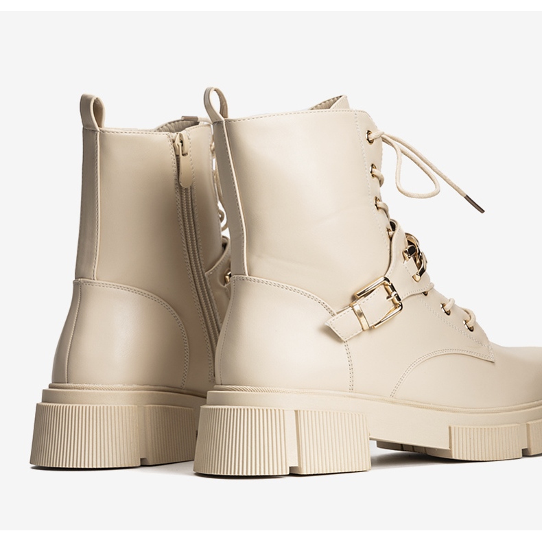 Capcane bej cu lanț de aur Laurette 1