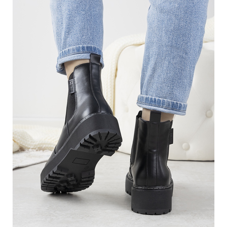 Cizme de dama negre Big Star Letizia negru 1