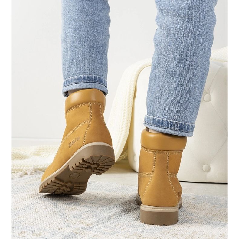 Cizme de drumeție pentru femei Big Star Amitee camel maro 2