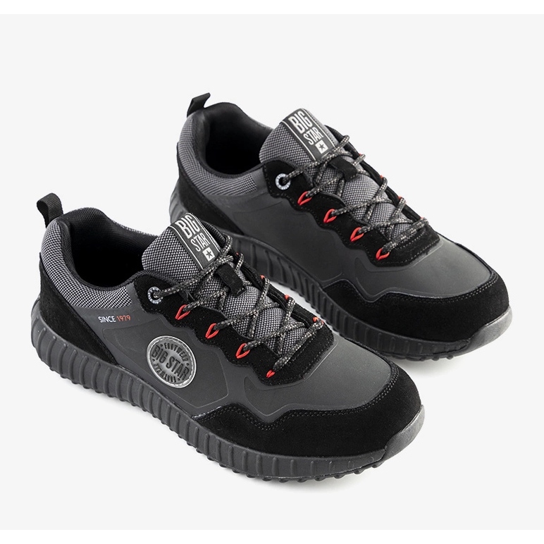 Pantofi sport bărbați Big Star Black Florus negru 1