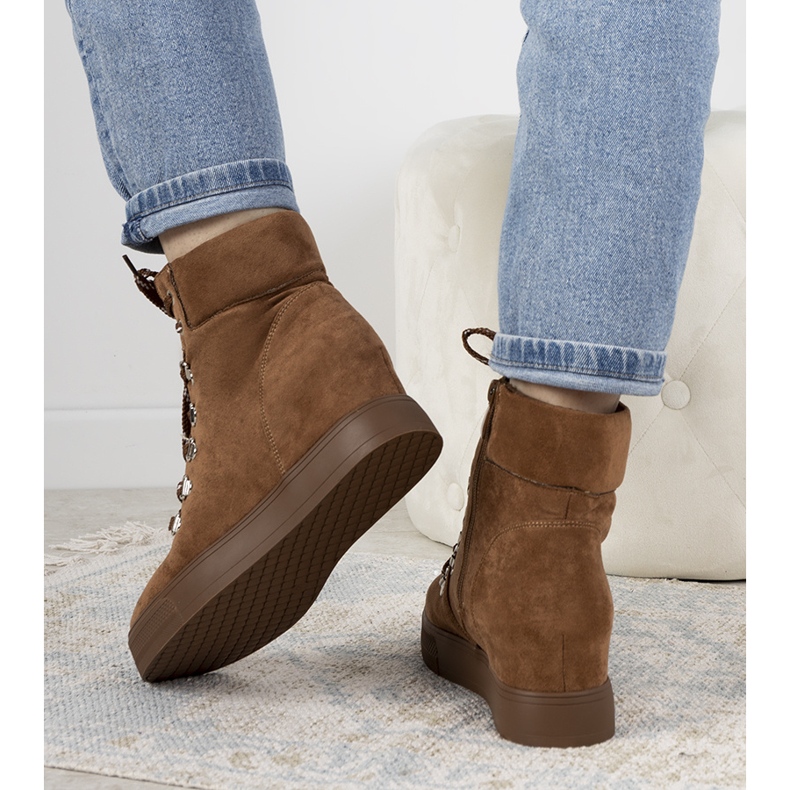 Adidași de cămilă de iarnă Carmona maro 2 Adidași de cămilă de iarnă Carmona maro 2