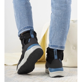 Cizme de zăpadă negre și elegante de la Big Star pentru femei de la Cotto negru 1