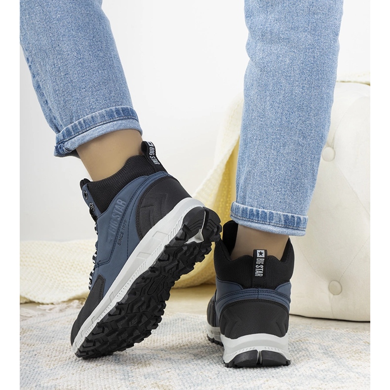 Pantofi de trekking Big Star Ivanna bleumarin negru 1