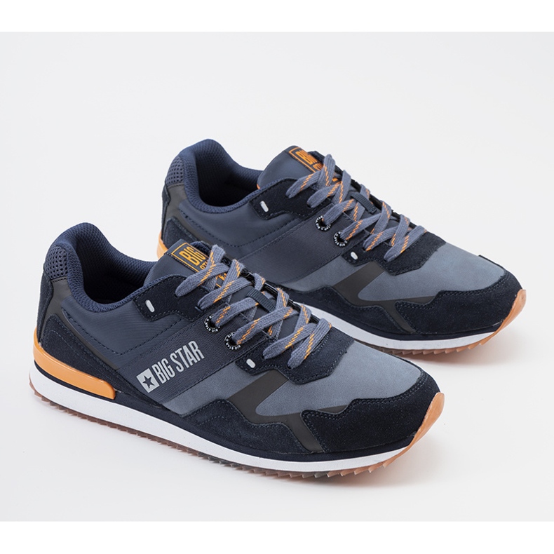 Pantofi sport bărbați Big Star bleumarin Acosta albastru 1