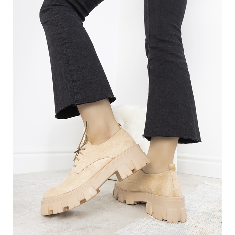 Pantofi bej cu talpă groasă Melisande 1