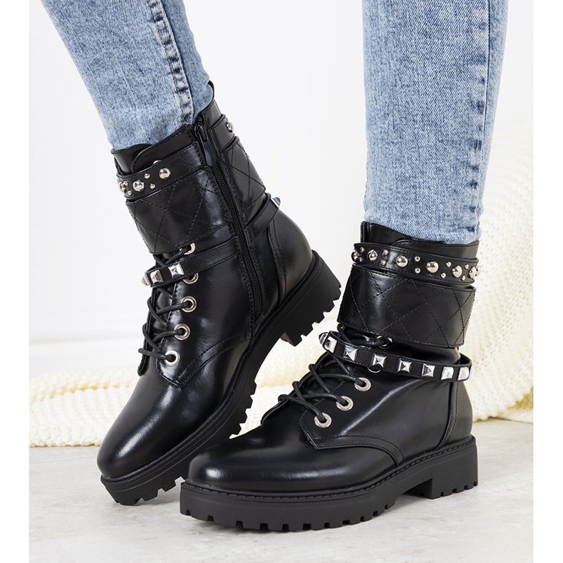 Cizme plate Lapierre negre negru 1 Cizme plate Lapierre negre negru 1