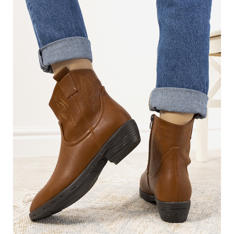 Cizme de cowboy maro Belda 2