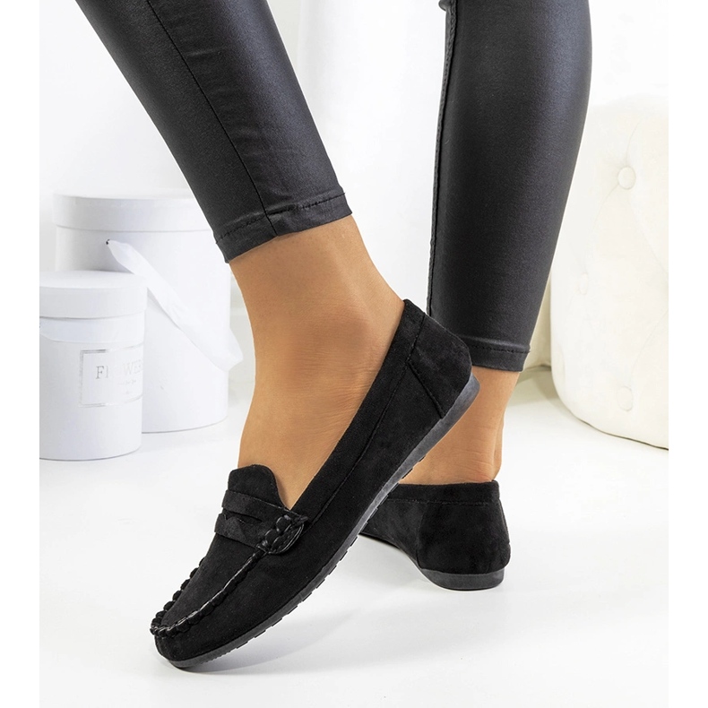 Mocasini Nieves de dama de culoare neagra negru 1 Mocasini Nieves de dama de culoare neagra negru 1