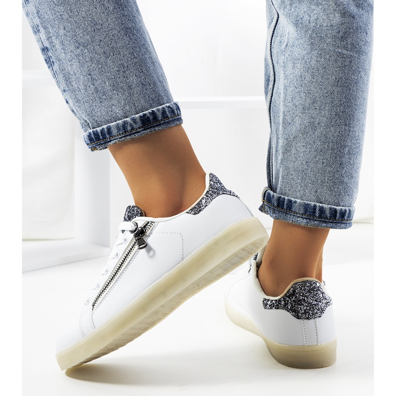 Tenisi albi Caldwell led argint 2