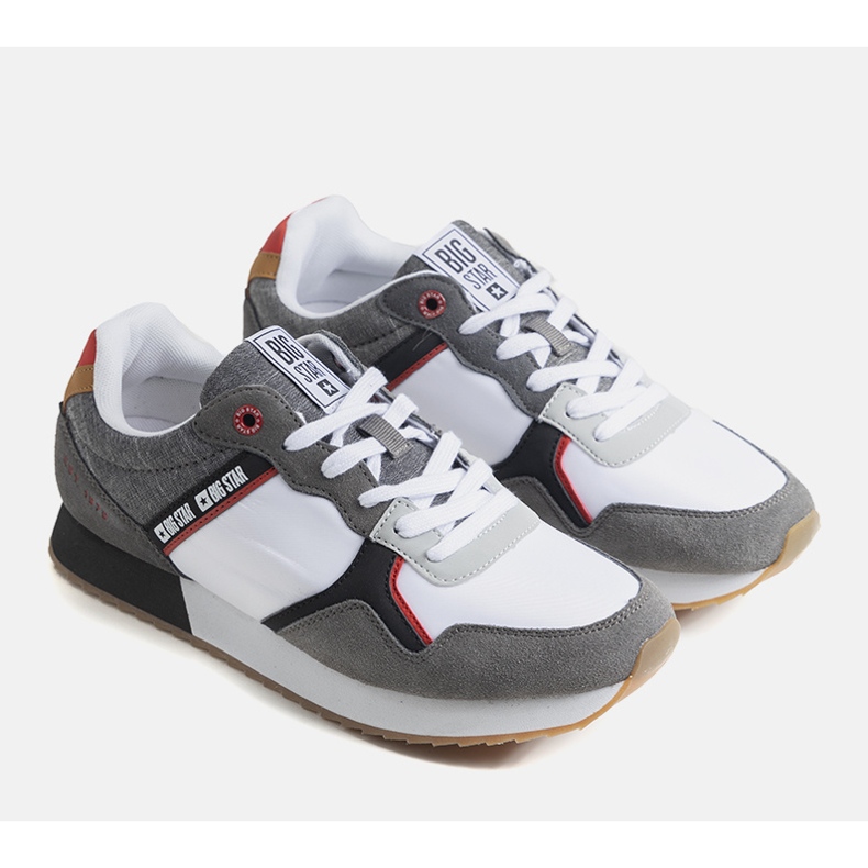 Adidasi bărbați Big Star albi și gri JJ174147 1