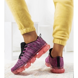 Adidasi sport Pink Melange Anya negru 1