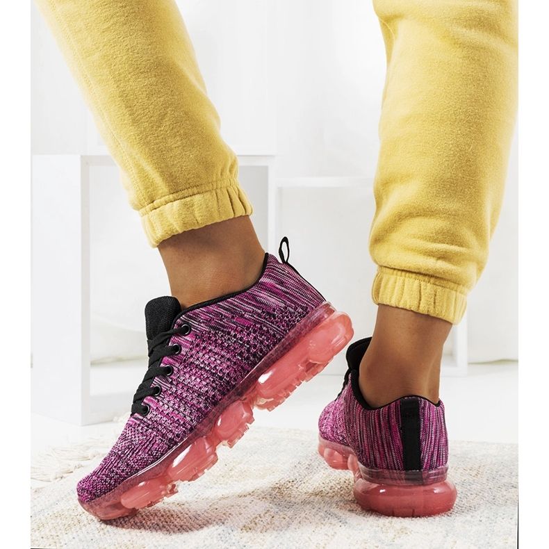 Adidasi sport Pink Melange Anya negru 1