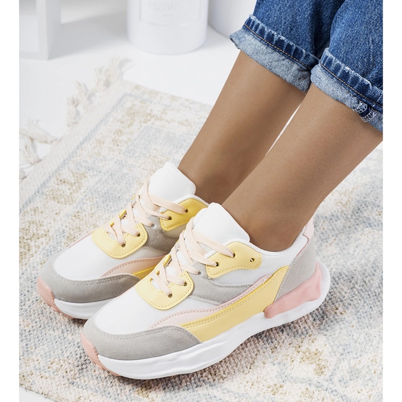 Tenisi de dama Pagnotto galbeni roz 1