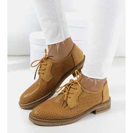 Pantofi oxford ajurati Ortensia maro 1