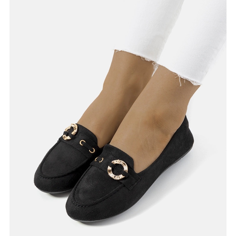 Mocasini de dama negri Leila negru 1