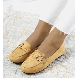 Mocasini de dama bej Leila 1