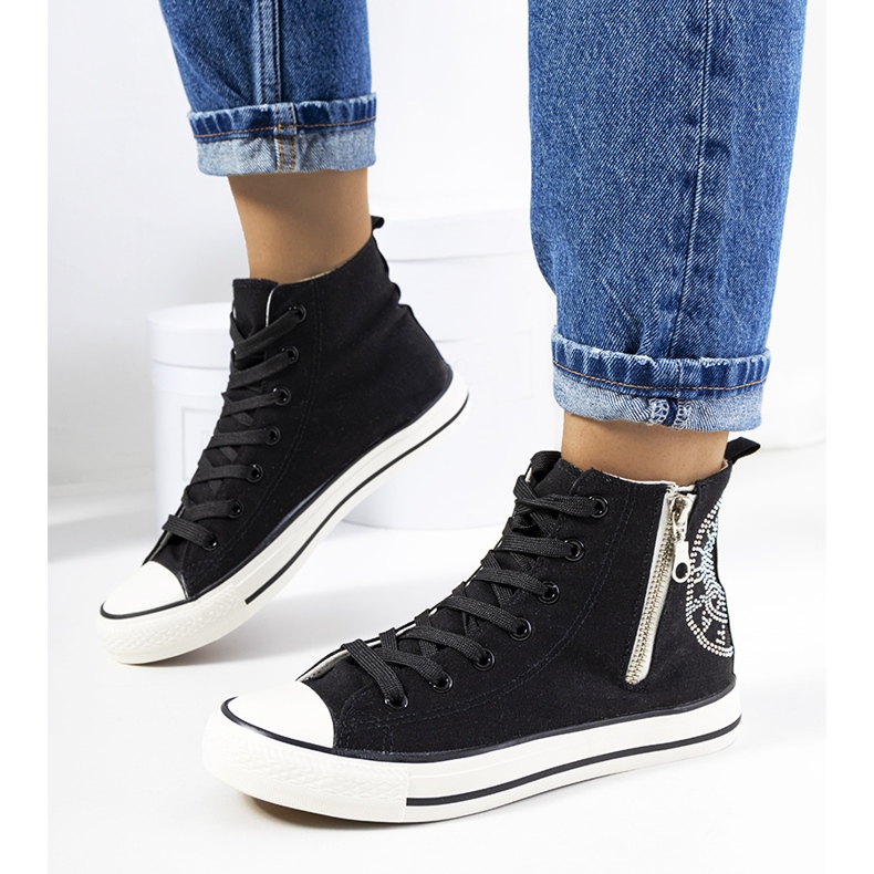 Tenisi negri Vicola la glezna negru 1 Tenisi negri Vicola la glezna negru 1