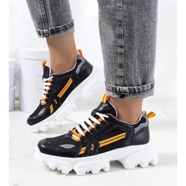 Adidași Bernier de damă de culoare neagră negru 1