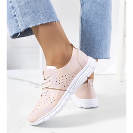 Pantofi holografici Enid Pink roz 1