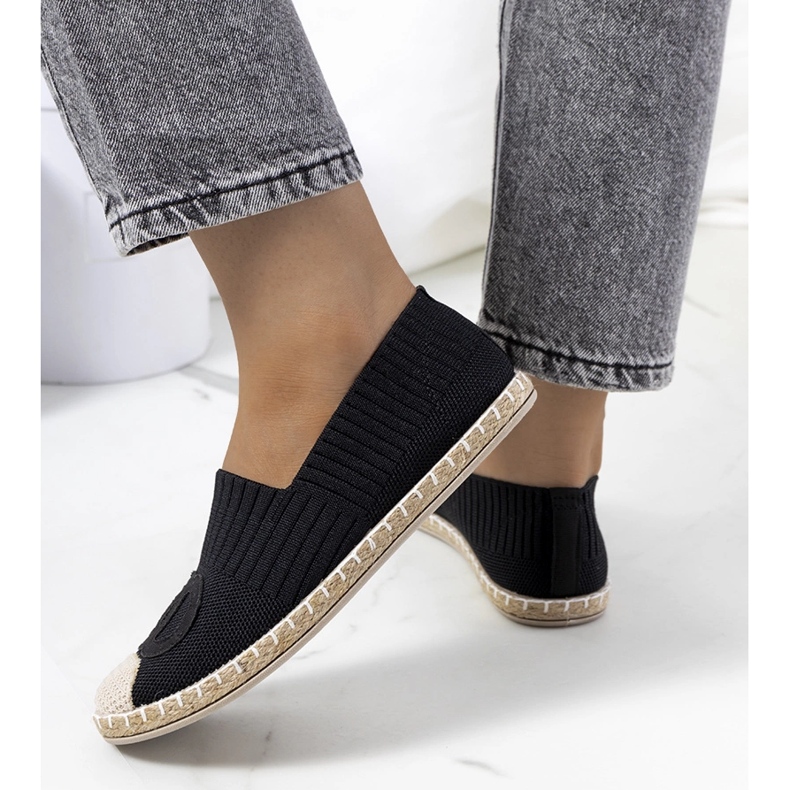 Espadrile de dama negre de la Dean negru 1